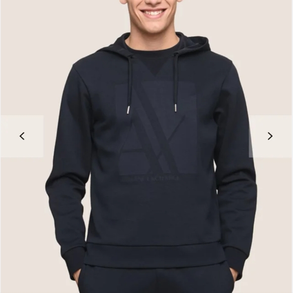 ARMANI EXCHANGE/ Navy Hoodie - Picture 1 of 9